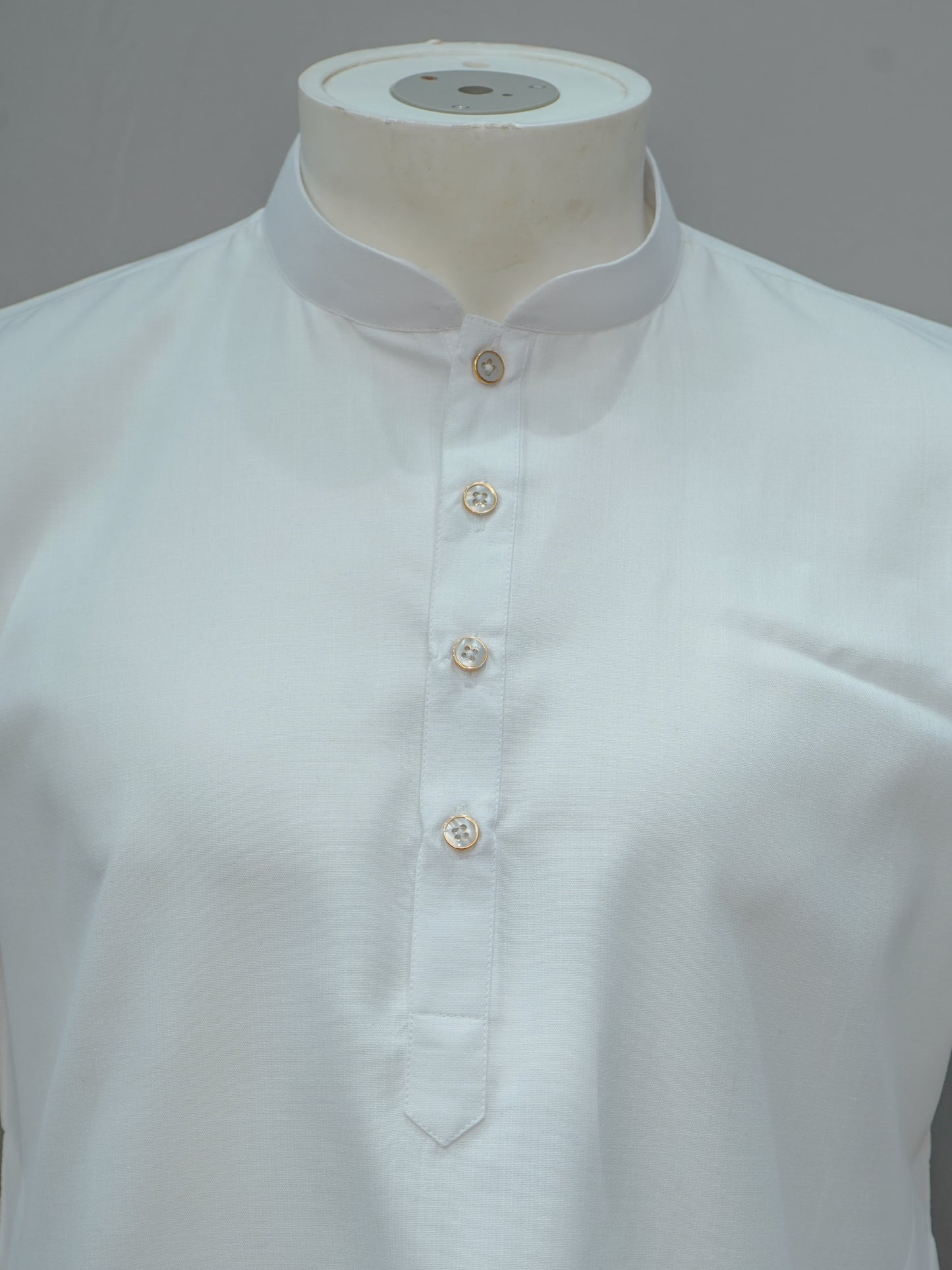 Men's Classic Plain White Kurta