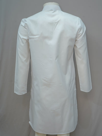 Men's Classic Plain White Kurta