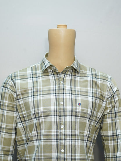 Olive Green Check Shirt