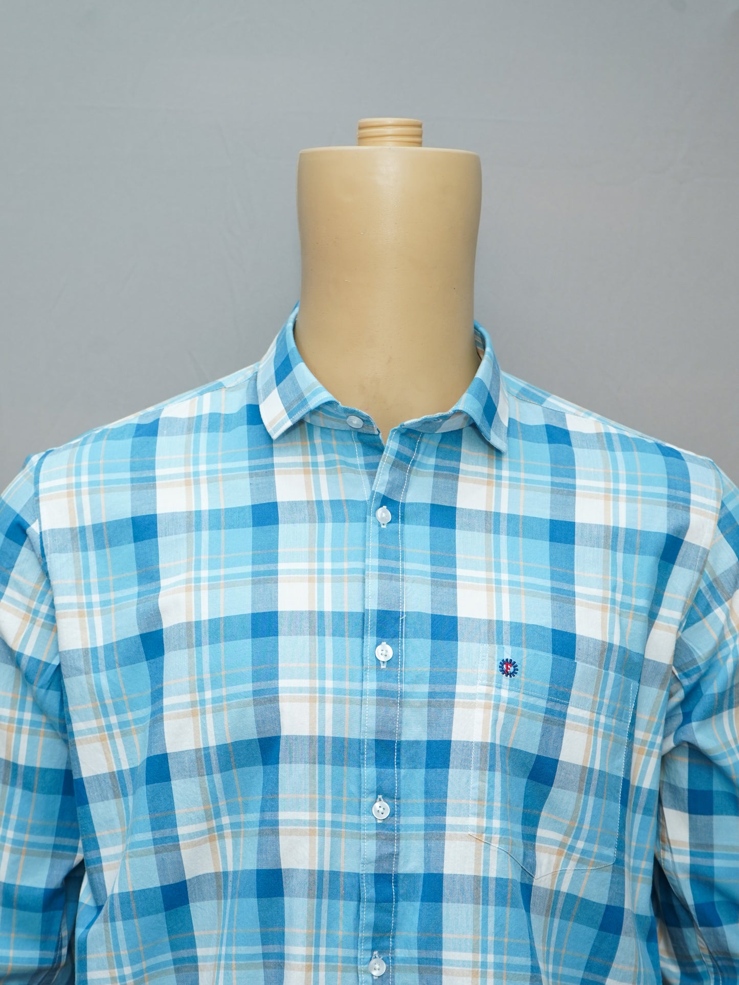 Blue Check Shirt for Men