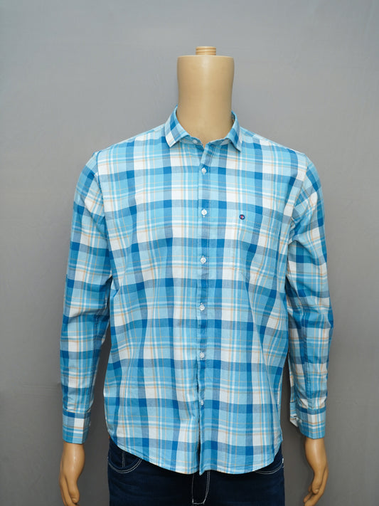 Blue Check Shirt for Men