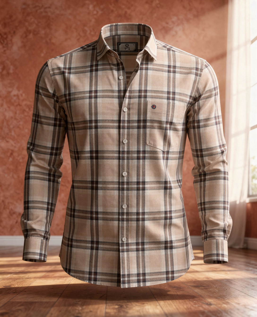 Beige Boutique Shirt by Zieka